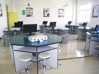 实验室电脑桌八角实验桌制造