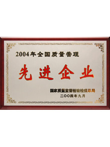 2004年全国质量管理先进企业